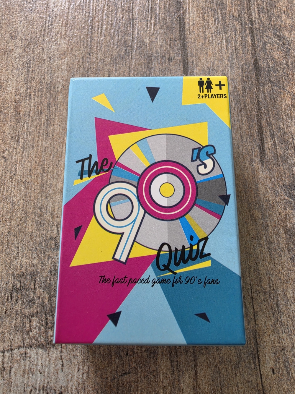 90's Quiz Card Game — Blue and Pink Retro Edition